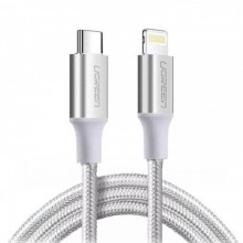 Кабель Ugreen US304 USB-C - Lightning, 2м, Silver (70525)