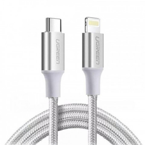 Кабель Ugreen US304 USB-C - Lightning, 2м, Silver (70525)
