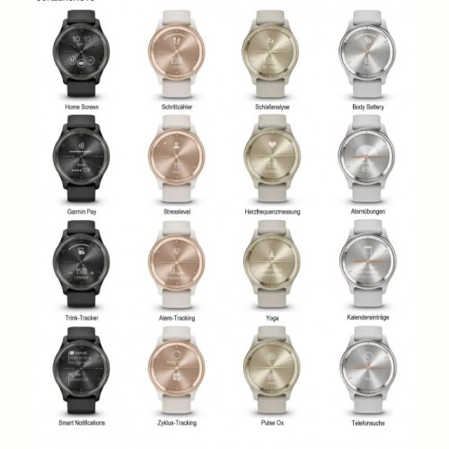 Смарт-годинник Garmin Vivomove Trend Black (010-02665-00)