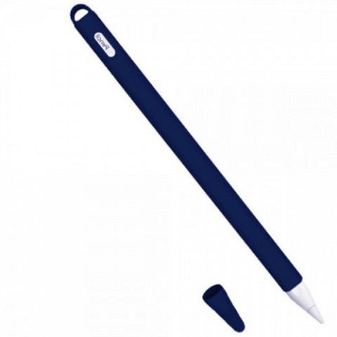 Чохол TPU Goojodoq Hybrid Ear для стілуса Apple Pencil 2 Dark/Blue тех.пак (4001055094286DB)