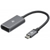 Адаптер 2Е Type-C - DisplayPort, Alluminum, 0.2m