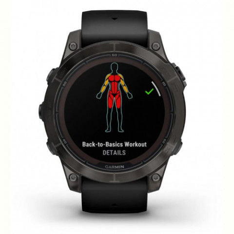 Смарт-годинник Garmin Fenix 7 Pro Sapphire Solar Carbon Gray DLC Titanium with Black Silicone (010-02777-54)
