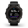 Смарт-годинник Garmin Fenix 7 Pro Sapphire Solar Carbon Gray DLC Titanium with Black Silicone (010-02777-54)