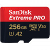 Карта пам`ятi MicroSDXC 256GB UHS-I U3 R200/W140MB/s SanDisk Extreme Pro V30 + SD-адаптер (SDSQXCD-256G-GN6MA)