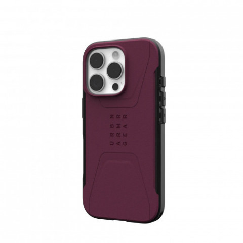 Чохол-накладка Urban Armor Gear Civilian Magsafe для Apple iPhone 16 Pro Bordeaux (114444119049)