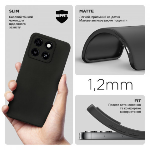 Чохол ArmorStandart Matte Slim Fit для ZTE Blade A35 4G / A55 4G Camera cover Black (ARM81529)