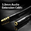 Кабель Vention Audio 3.5 mm M - 3.5 mm F, 2m, Black (BHBBH)