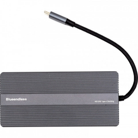 USB-хаб Blueendless USB Type-C 12-в-1 Grey (CA913886)