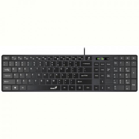 Комплект (клавіатура, миша) Genius C-126 SlimStar Black Ukr (31330007407)