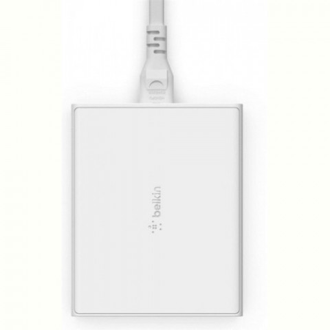 Мережевий зарядний пристрій Belkin Home Charger 108W Dual USB-С/USB-A (WCH010VFWH)