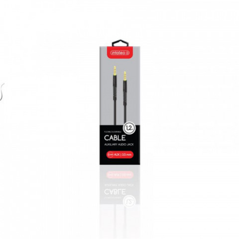 Кабель Intaleo CBFLEXA1 (1283126487538) AUX 3.5mm M-3.5mm M, 1.2м Black