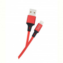 Кабель Tecro USB-Lightning, 1м Red (LT-0100RD)