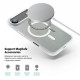 Чохол ArmorStandart Unit MagCase для Apple iPhone 17 Air Matte Clear Silver + Pink Button Set (ARM90584)
