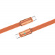 Кабель ColorWay USB Type-C - USB Type-C (M/M), ultra-thin, 5А, 1 м, Orange (CW-CBPDCC100-OR)
