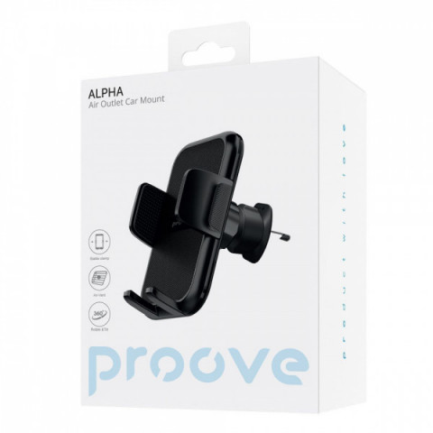 Автомобільний тримач Proove Alpha Air Outlet Car Mount black Купити в Україні