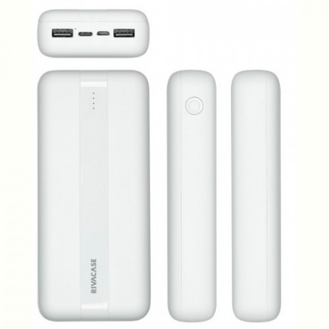 Універсальна мобільна батарея Rivacase VA2081 20000 mAh White (PB931071)