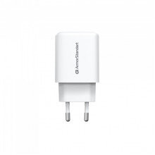 Зарядний пристрій ArmorStandart AR-T252WEU 25W GaN USB-C+ USB-A White (ARM89532)