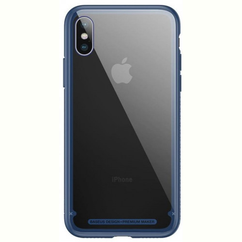 Чохол-накладка Baseus See-through Glass для Apple iPhone X Blue (WIAPIPHX-YS03)