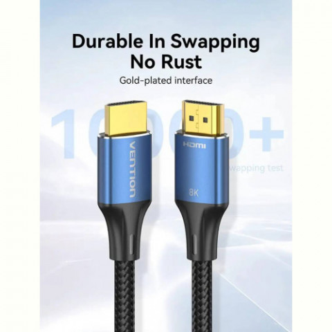 Кабель Vention HDMI - HDMI V 2.1 (M/M), 3 м, Black (ALGLI)