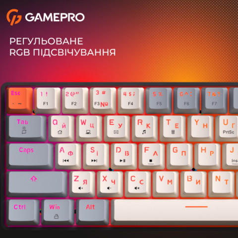 Дротова механічна клавіатура GamePro MK130 V2 Infinity QLAB Sakura Black (MK130-V2-B-QS) Купити в Україні
