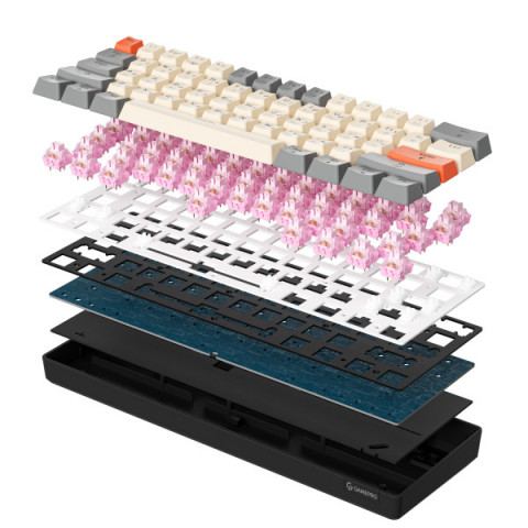 Дротова механічна клавіатура GamePro MK130 V2 Infinity QLAB Sakura Black (MK130-V2-B-QS) Купити в Україні