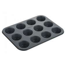 Форма для випікання мафінів Ardesto Tasty baking, 35х26.5х3см, 12шт, вуглецева сталь, сіро-блакитний