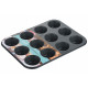 Форма для випікання мафінів Ardesto Tasty baking, 35х26.5х3см, 12шт, вуглецева сталь, сіро-блакитний