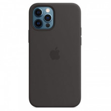 Чохол-накладка Apple Silicone Case with MagSafe для Apple iPhone 12 Pro Max Black (MHLG3)