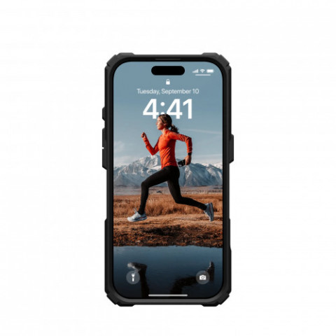 Чохол-накладка Urban Armor Gear Magsafe для Apple iPhone 16 Pro Plasma XTE Black/Orange (114474114097)