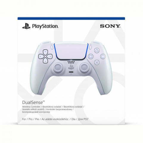 Геймпад бездротовий Sony PlayStation 5 DualSense Chrome Pearl (1000050600)
