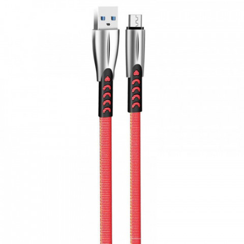 Кабель ColorWay USB-microUSB, 2.4А, 1м, Red (CW-CBUM011-RD)