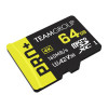 Карта пам`ятi MicroSDXC 64GB UHS-I/U3 Class 10 Team Pro+ R160/W55MB/s + SD-адаптер (TPPMSDX64GIA2V3003)
