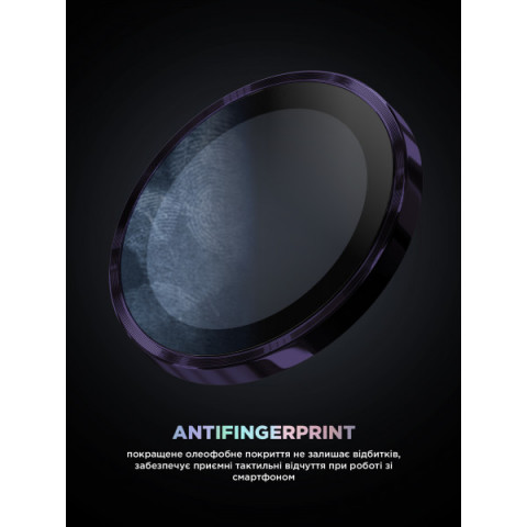 Захисне скло для камери ArmorStandart Supreme Black Icon для iPhone 14 Pro/14 Pro Max Purple (ARM76596)