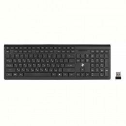 Клавіатура бездротова 2E KS210 Slim WL Ukr (2E-KS210WB) Black USB