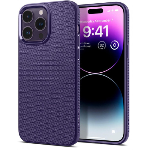 Чохол Spigen для Apple iPhone 14 Pro Liquid Air Deep Purple (ACS05578) Купити в Україні