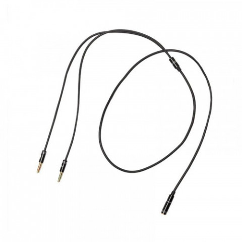 Аудіо-кабель XoKo 3.5 мм - 2х3.5 мм (M/F), 1 м, Black (AC-009)