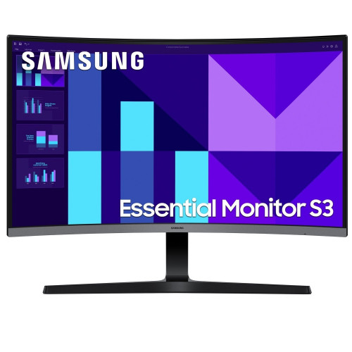 Монiтор Samsung 27" Essential S3 S27D390G (LS27D390GAIXCI) VA Black Curved 100Hz