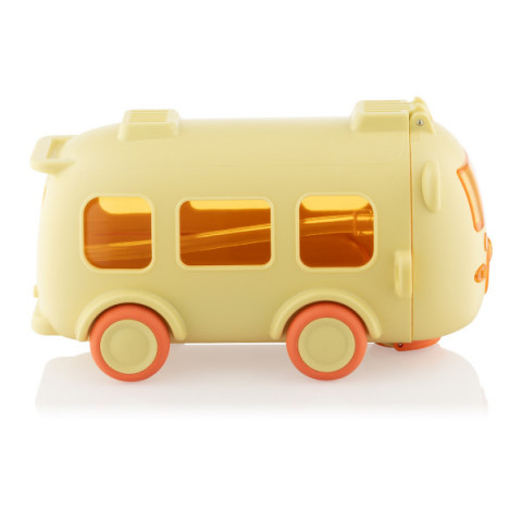 Пляшка для води Ardesto Bear Bus 500мл, пластик, жовтий