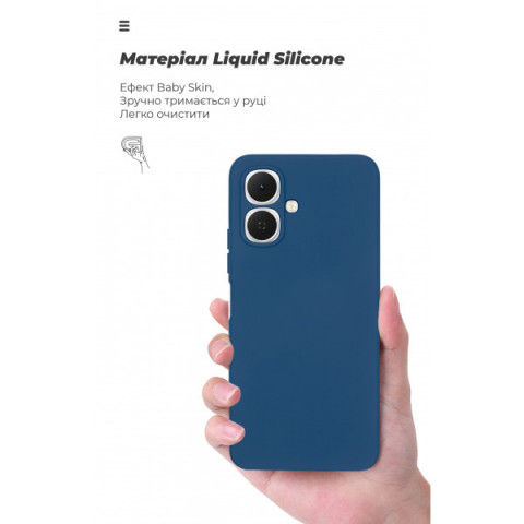 Чохол ArmorStandart ICON для Tecno Spark Go 2 4G Camera cover Dark Blue (ARM88246)