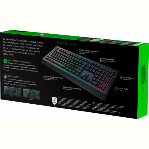 Клавiатура Razer Cynosa V2 Black (RZ03-03400700-R3R1)