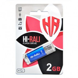 Флеш-накопитель USB 2GB Hi-Rali Rocket Series Blue (HI-2GBRKTBL)