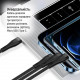 Кабель ColorWay Lightning + micro USB + USB Type-C (M/M), 3.0 А, 1.2 м, Black (CW-CBPDU3060-BK)