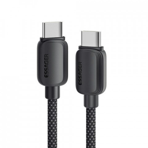 Кабель Essager Breeze USB Type-C - USB Type-C (M/M), 100W, 2 м Black (EXCTT1-WLA01-P)