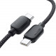 Кабель Essager Breeze USB Type-C - USB Type-C (M/M), 100W, 2 м Black (EXCTT1-WLA01-P)