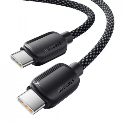Кабель Essager Breeze USB Type-C - USB Type-C (M/M), 100W, 2 м Black (EXCTT1-WLA01-P)