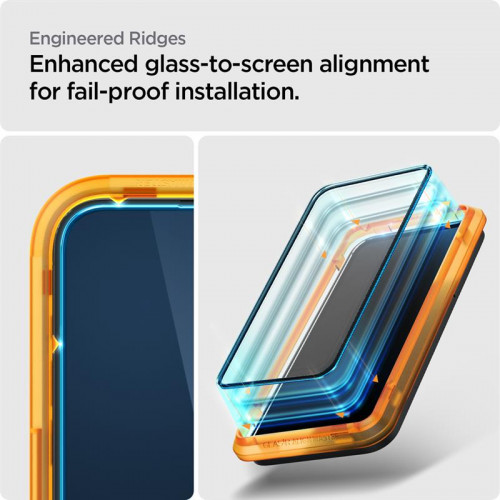 Захисне скло Spigen Glas.tR AlignMaster FC для Apple iPhone 14 Pro Max, Black, 2шт (AGL05204)